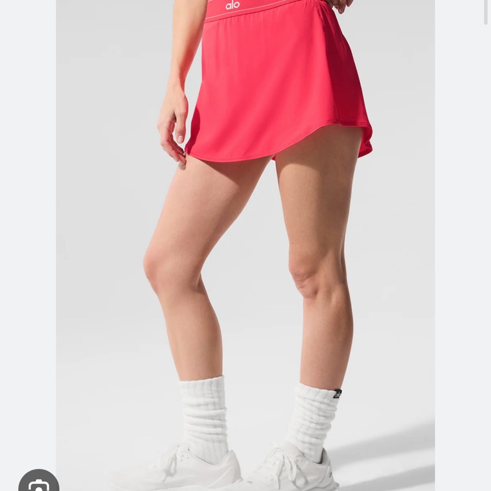 Alo candy red skirt